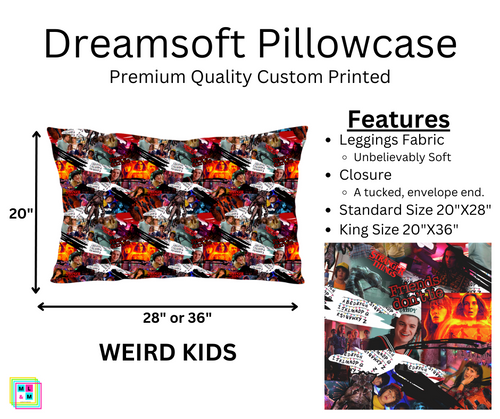 Weird Kids Dreamsoft Pillowcase by ML&M