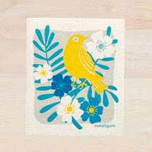 Load image into Gallery viewer, Yellow Bird Swedish Dishcloth | Yellow  | Sweetgum Home