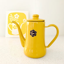 Load image into Gallery viewer, Yellow Teapot Swedish Dishcloth