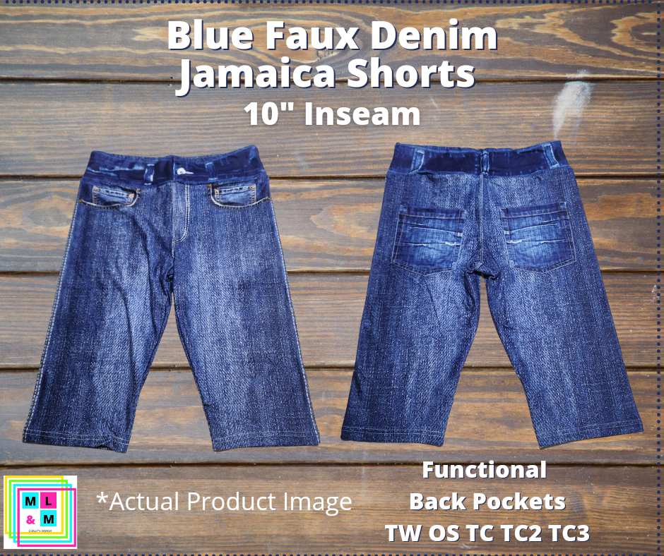 Blue Faux Denim 10