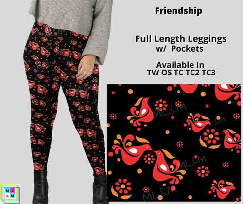 Friendship Full Length Leggings w/ Pockets by ML&M