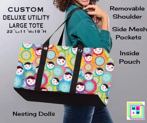 Nesting Dolls Collapsible Tote by ML&M