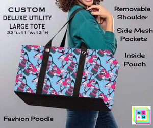 Fashion Poodle Collapsible Tote by ML&M